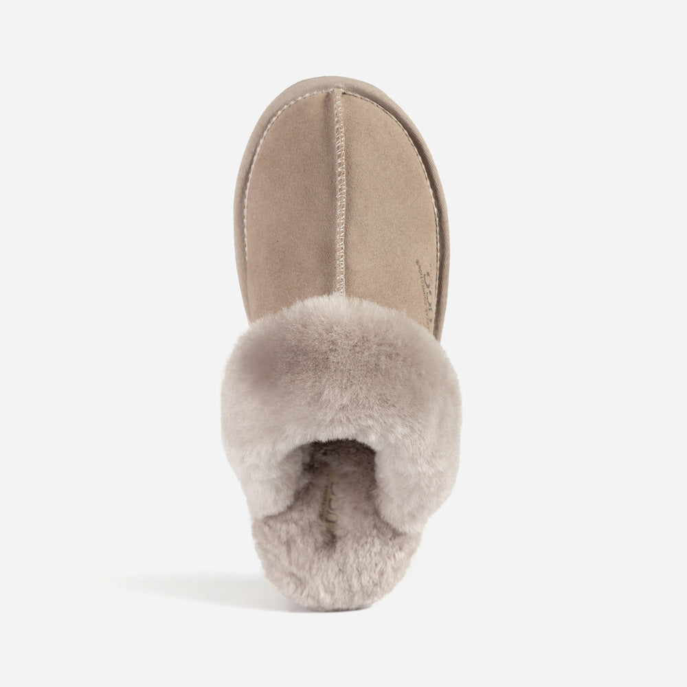 Ugg Slippers Premium Australia Sheepskin Unisex Scuffete Suede (Unisex Cow Suede)