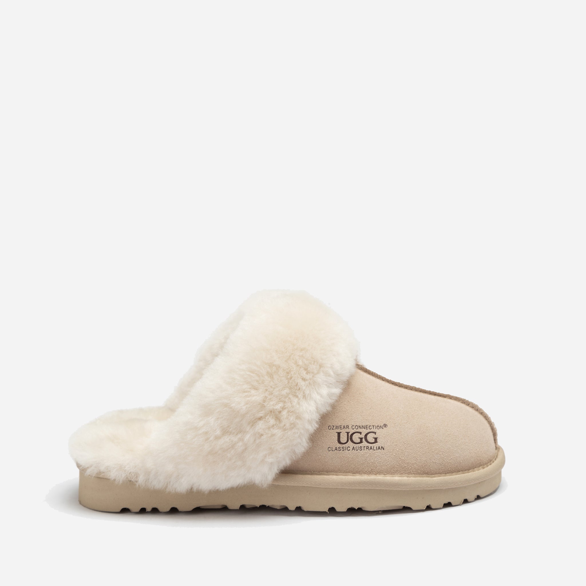 Ugg Slippers Premium Australia Sheepskin Unisex Scuffete Suede (Unisex Cow Suede)