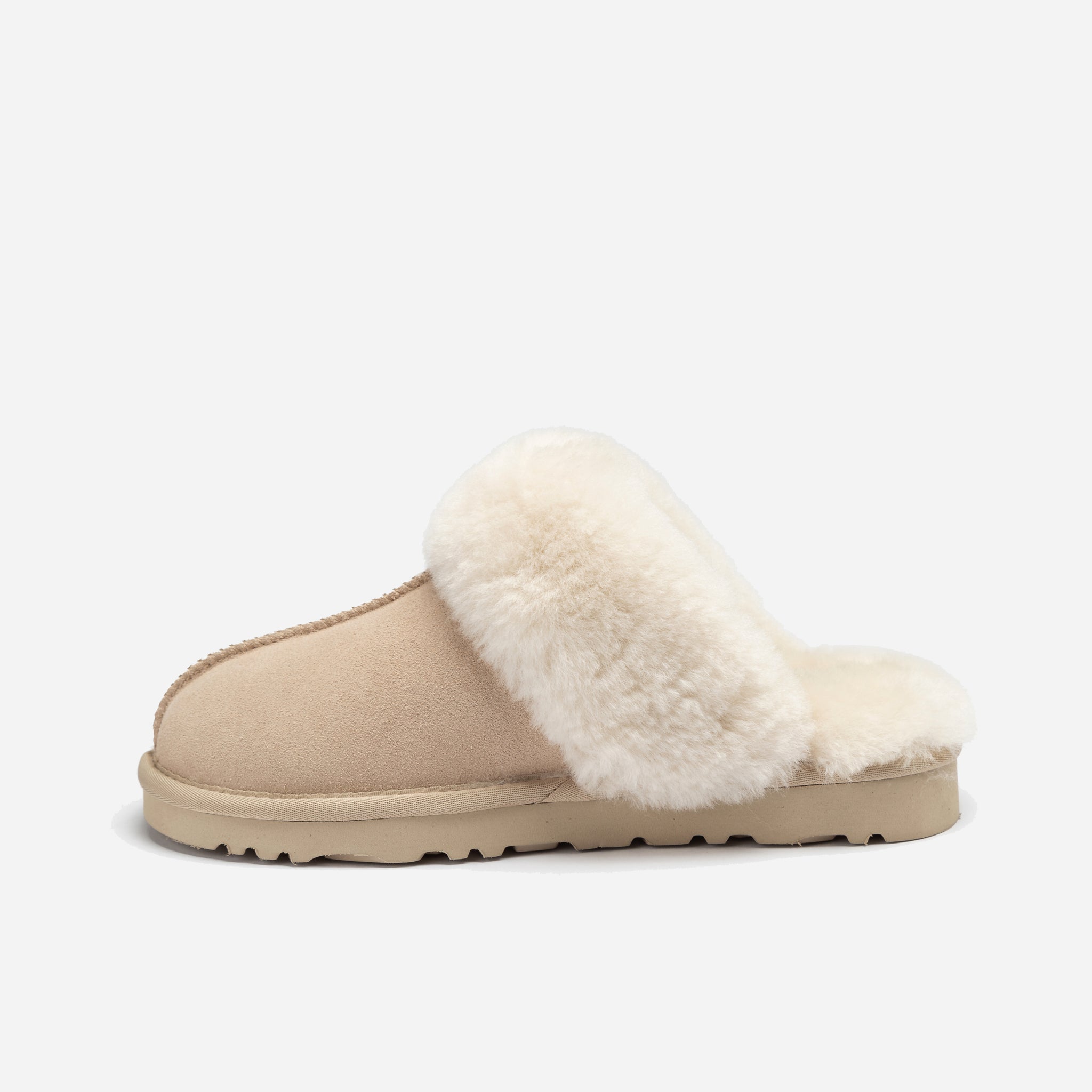 Ugg Slippers Premium Australia Sheepskin Unisex Scuffete Suede (Unisex Cow Suede)