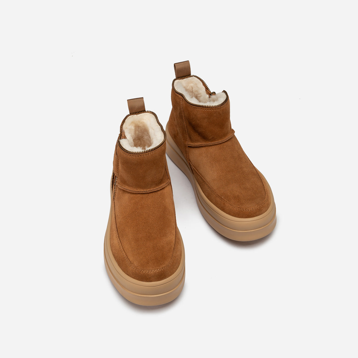 Ugg Tag Zipper Ankle Boots