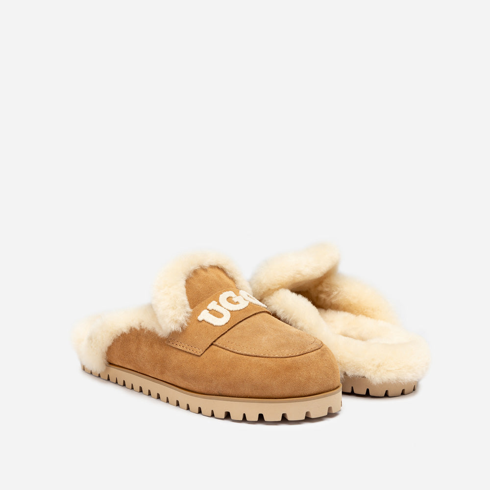 Ugg Priya Knit Logo Shearling Slipper