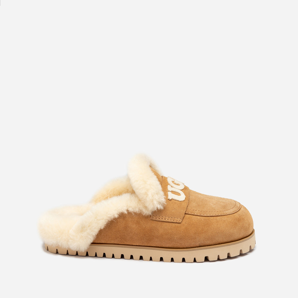 Ugg Priya Knit Logo Shearling Slipper