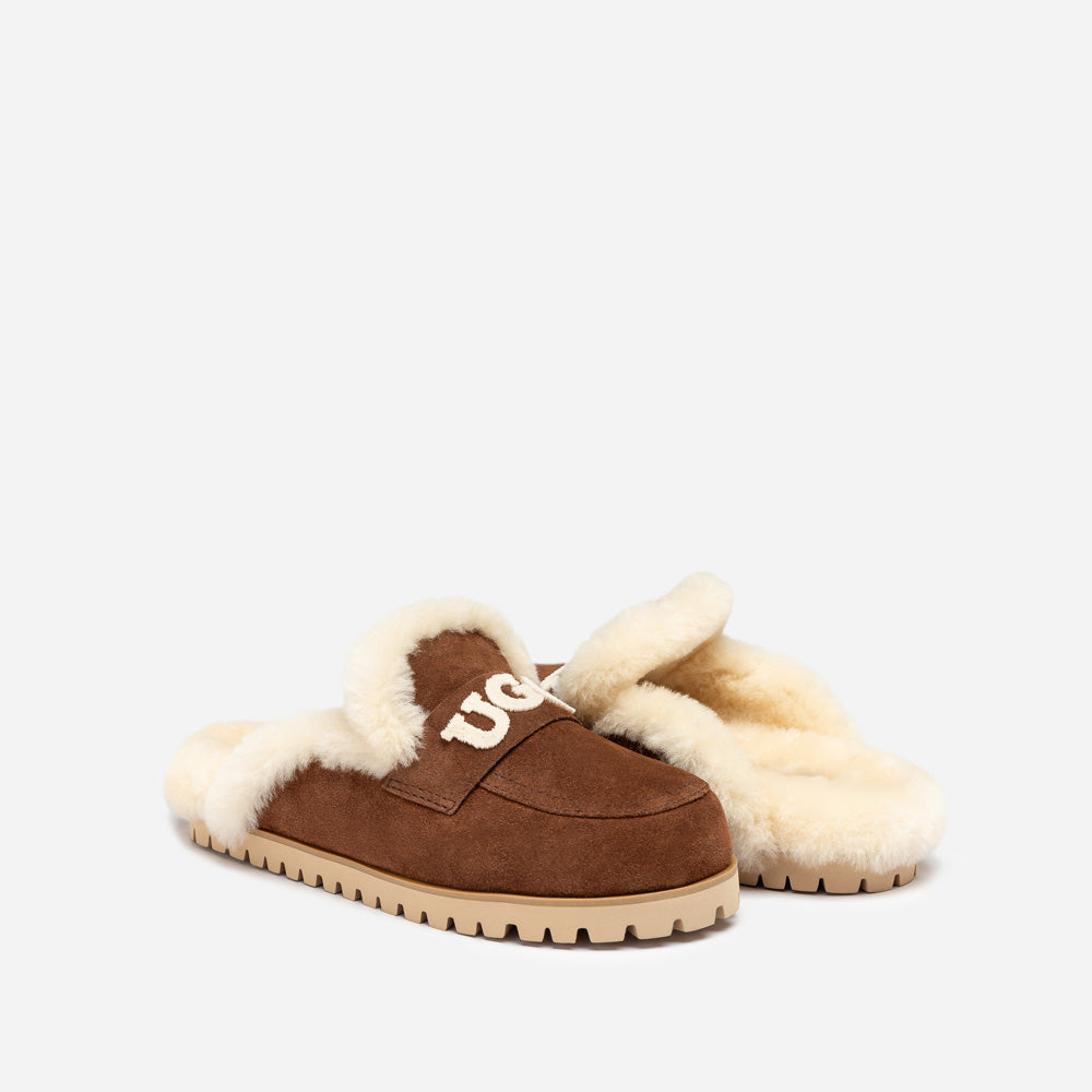 Ugg Priya Knit Logo Shearling Slipper