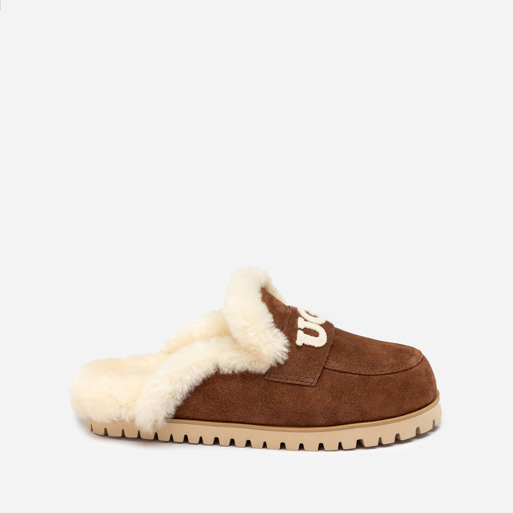 Ugg Priya Knit Logo Shearling Slipper