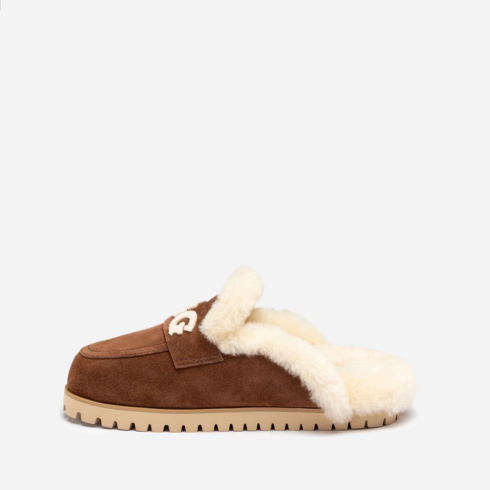 Ugg Priya Knit Logo Shearling Slipper