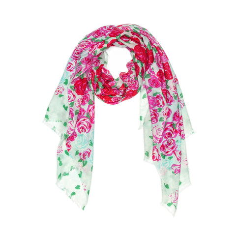 australian wool print wool scarf