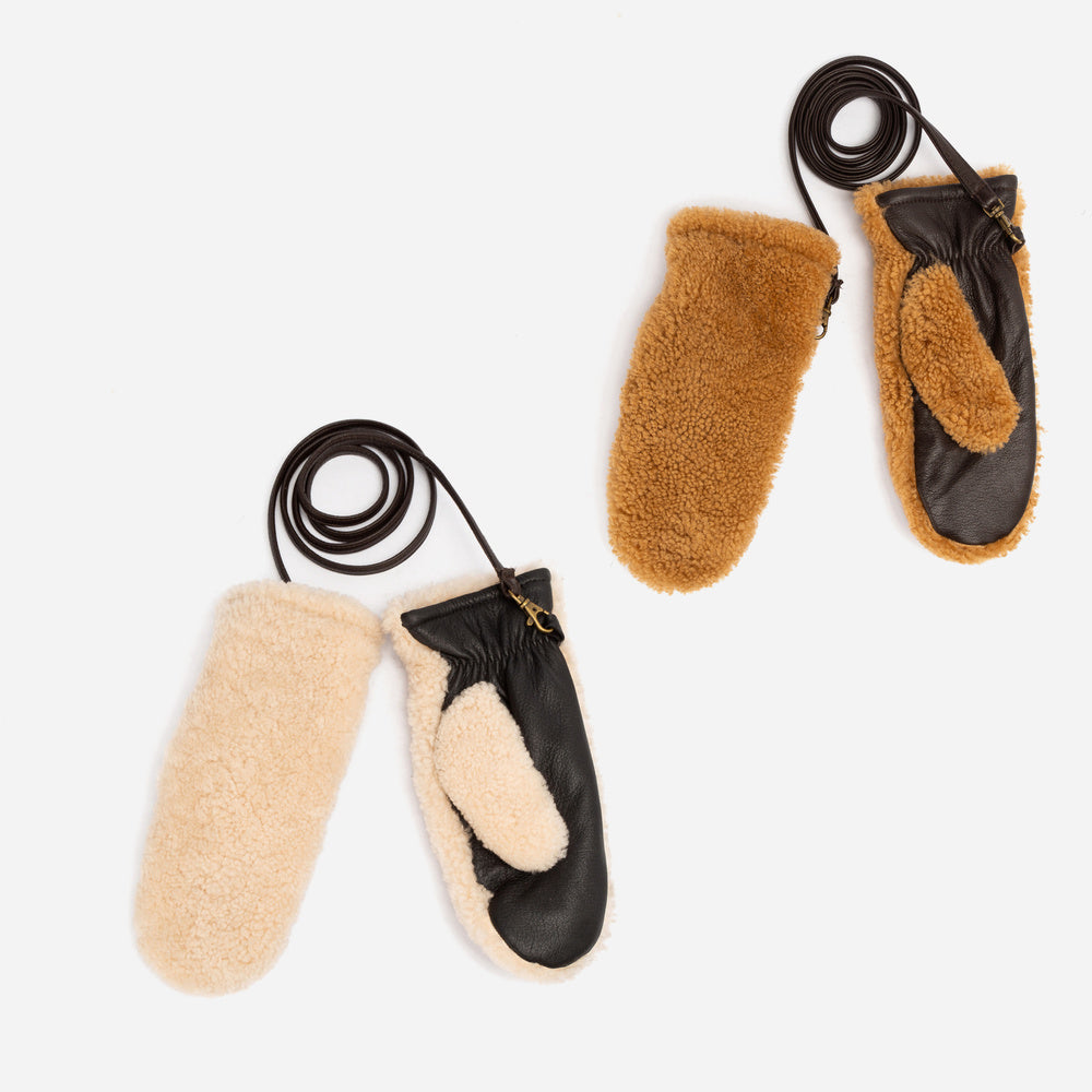 UGG Luxury Sheepskin Strap Mittens