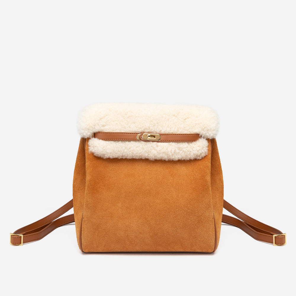 Ugg Shearling Golden Bucket Back Pack