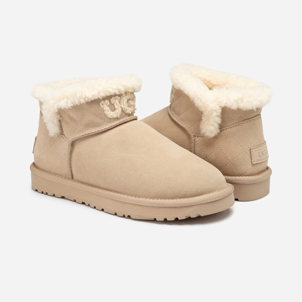 Ugg Bondi Matelassé Shearling Ultra Mini Boot