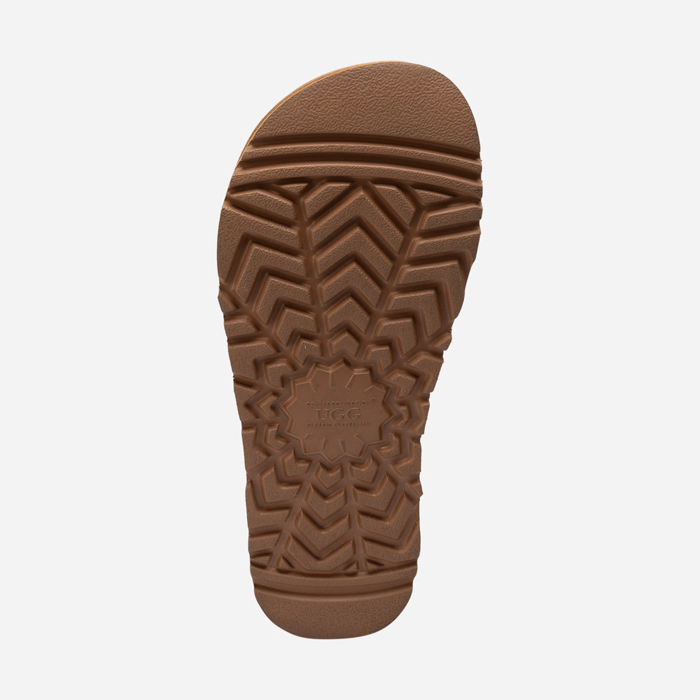 Ugg Violet Matelassé Shearling Platform Slipper (Detachable Feature)
