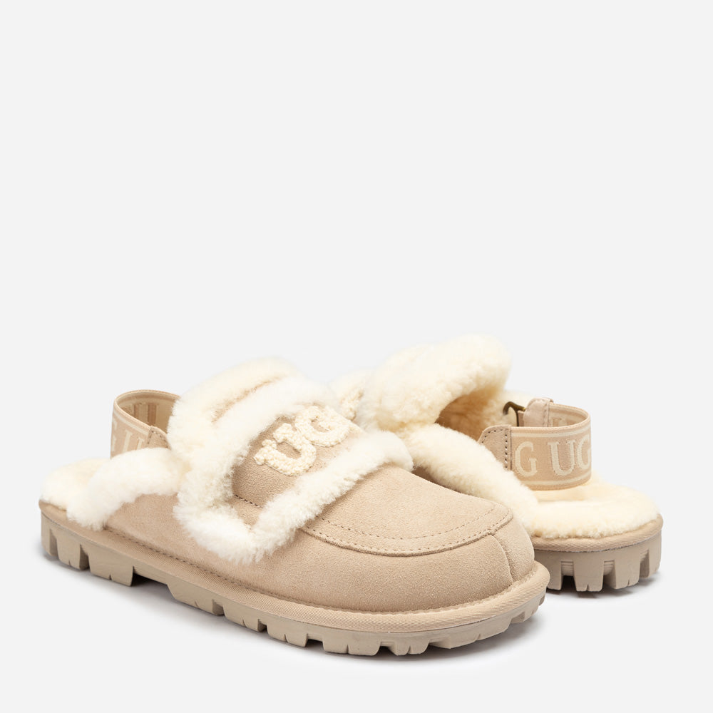 Ugg Violet Shearling Slipper (Elastic Logo) (Detachable Feature)