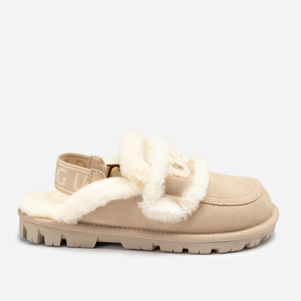 Ugg Violet Shearling Slipper (Elastic Logo) (Detachable Feature)