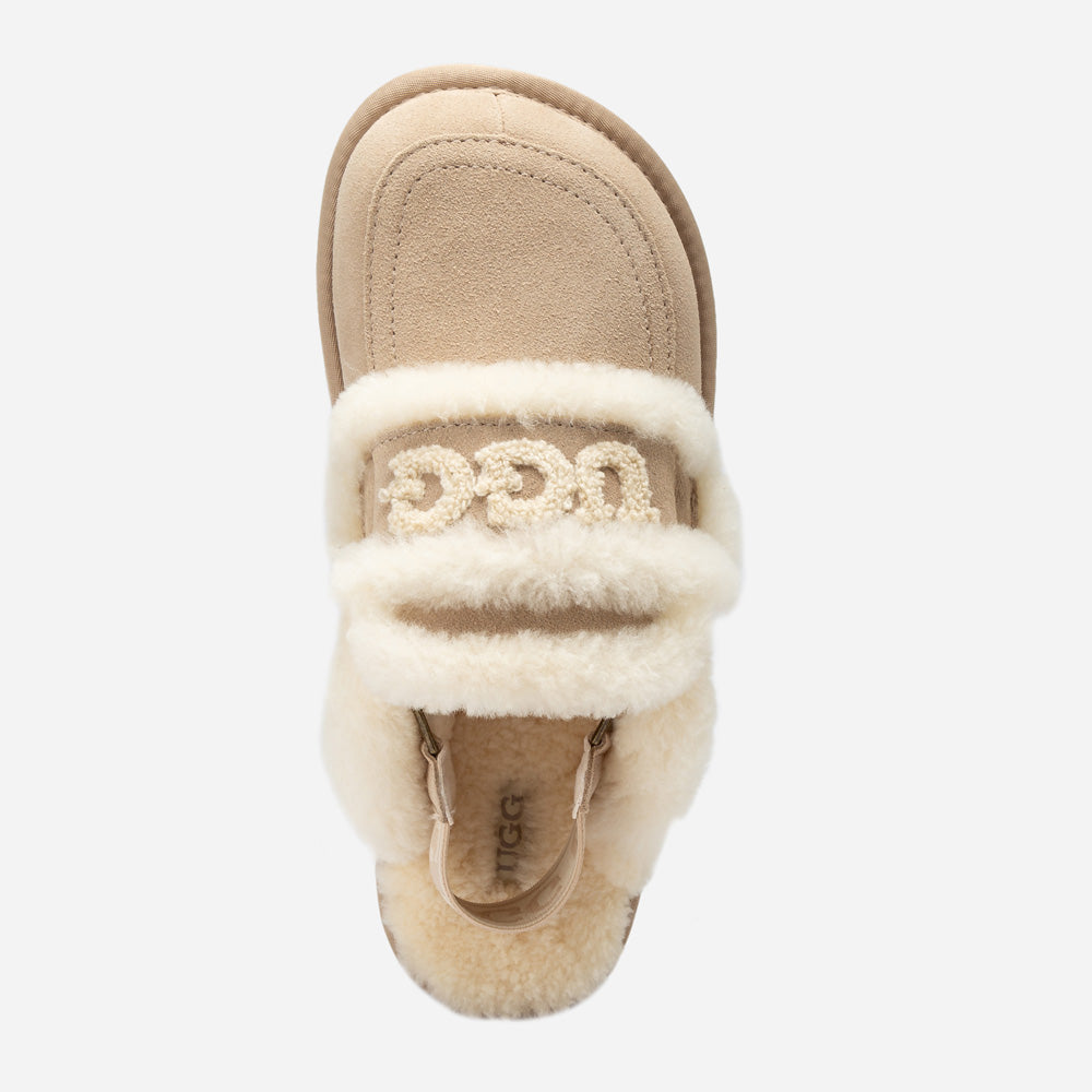 Ugg Violet Shearling Slipper (Elastic Logo) (Detachable Feature)