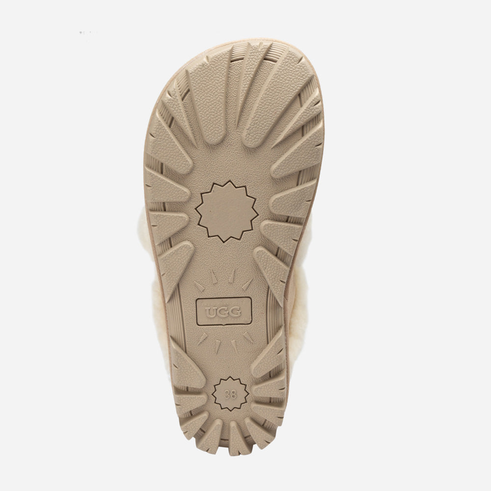 Ugg Violet Shearling Slipper (Elastic Logo) (Detachable Feature)