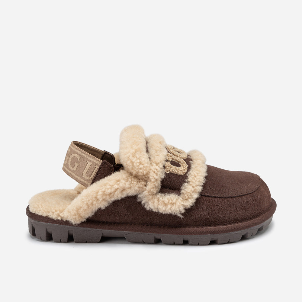 Ugg Violet Shearling Slipper (Elastic Logo) (Detachable Feature)