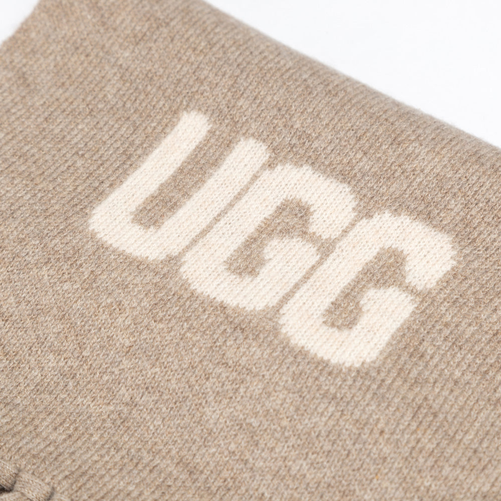 Ugg Logo Cashmere Aus Wool Woven Scarf