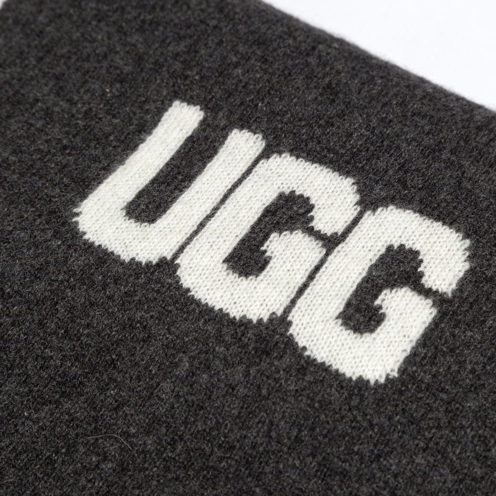 Ugg Logo Cashmere Aus Wool Woven Scarf