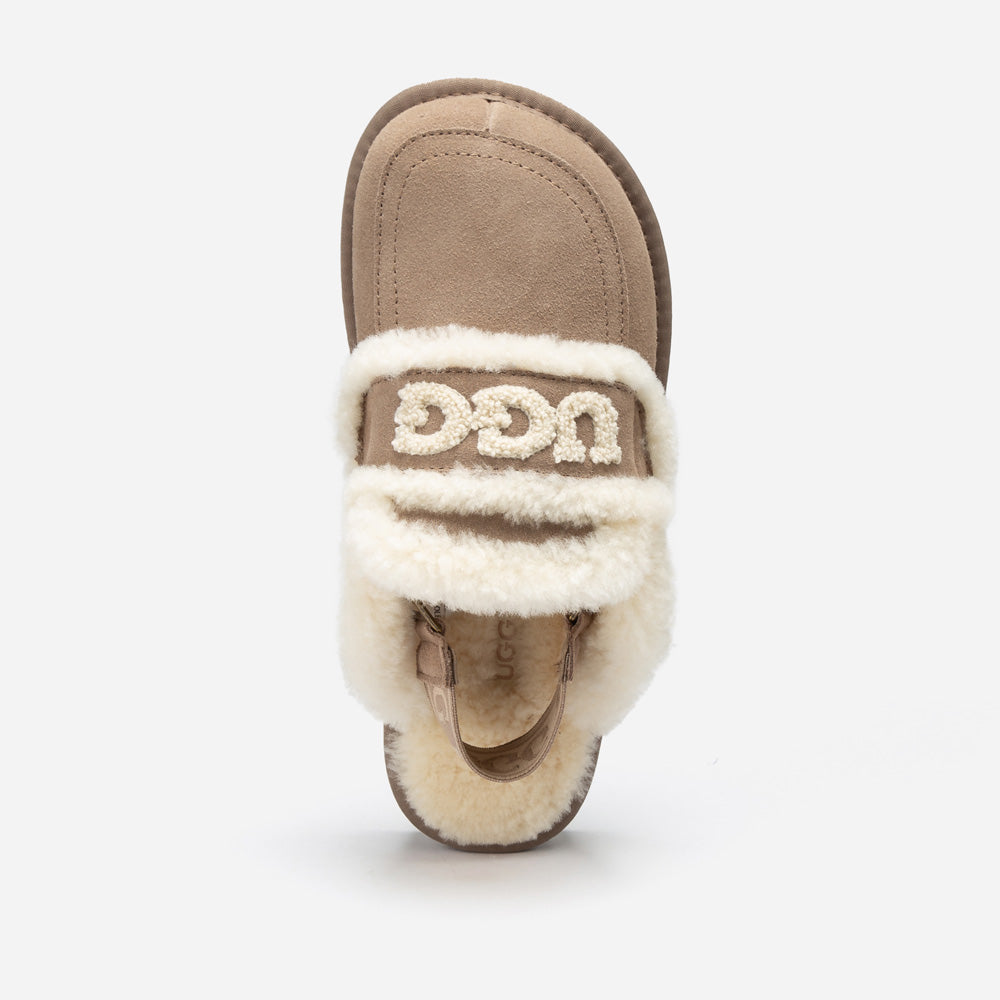 Ugg Violet Shearling Slipper (Elastic Logo) (Detachable Feature)