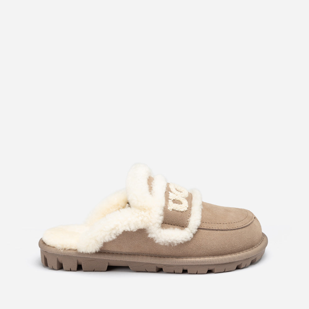 Ugg Violet Shearling Slipper (Elastic Logo) (Detachable Feature)