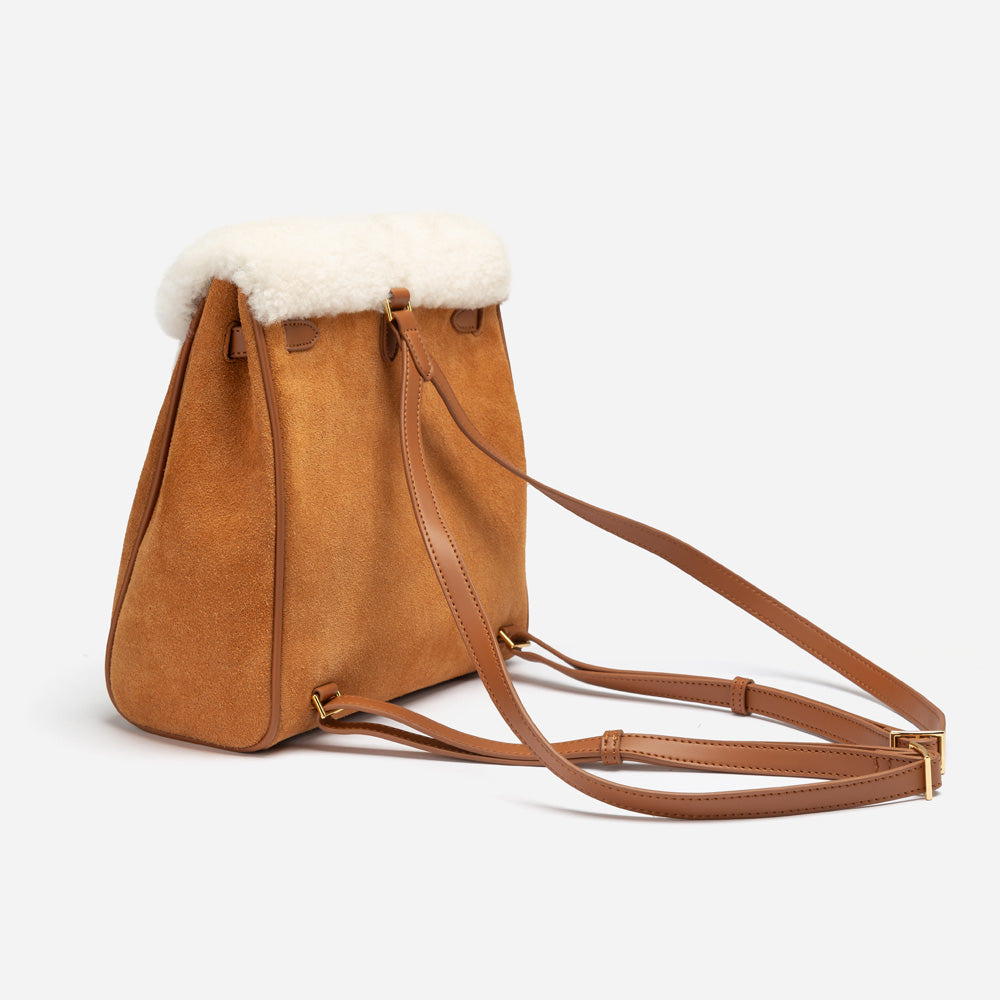 Ugg Shearling Golden Bucket Back Pack