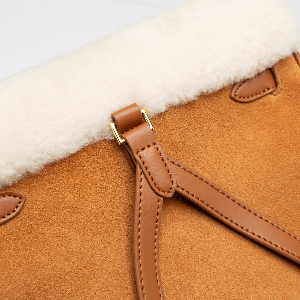 Ugg Shearling Golden Bucket Back Pack