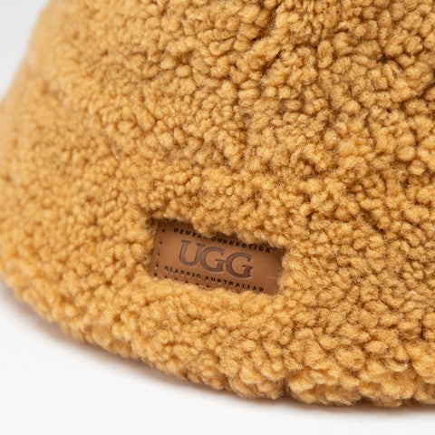 Ugg Curly Sheepskin Bucket Hat