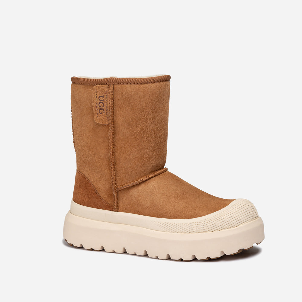 Unisex Short Classic Suede Ugg Boots - Sheepskin | Ozwear Ugg