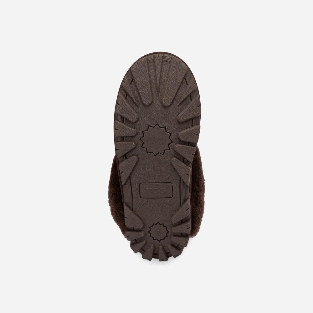 Ugg Coquette Heritage Shearling Slipper Elastic Logo Wool Strap (Detachable)