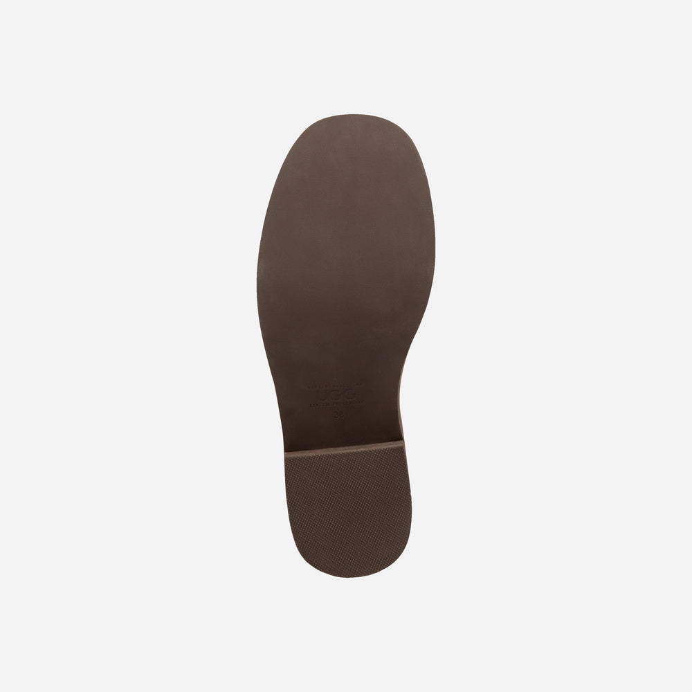 UGG Fur Trim Buckle Short Boots