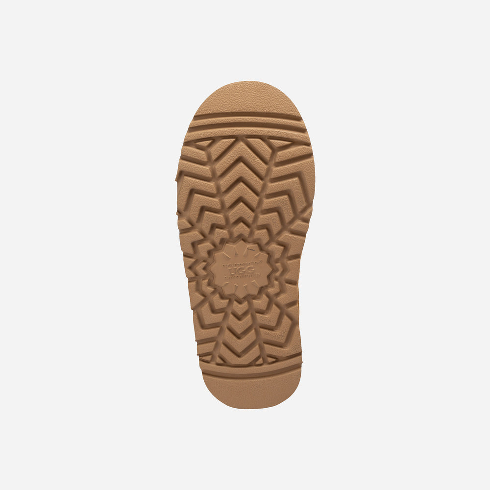 UGG Daniela Premium Platform Slipper (Elastic Logo & Wool Strap – Detachable)