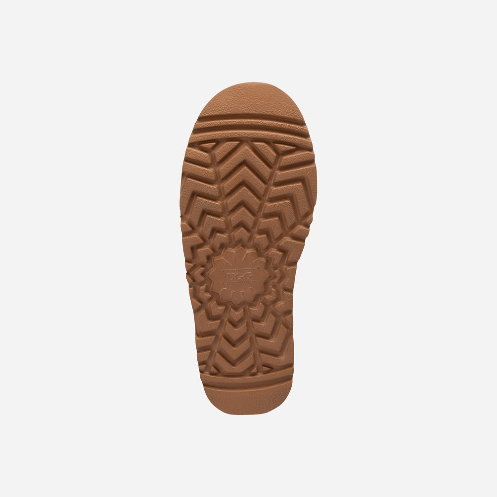 UGG Daniela Premium Platform Slipper (Elastic Logo & Wool Strap – Detachable)