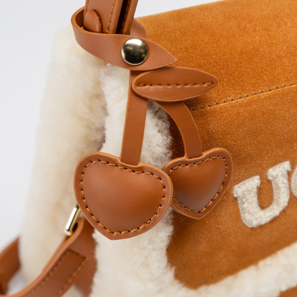 Ugg Shearling Logo Hand Bag