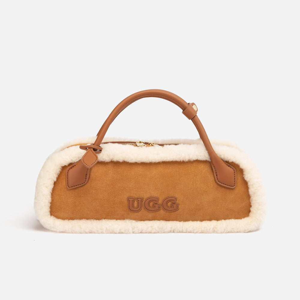 UGG Shearling Teckel Duffle Top Handle Bag