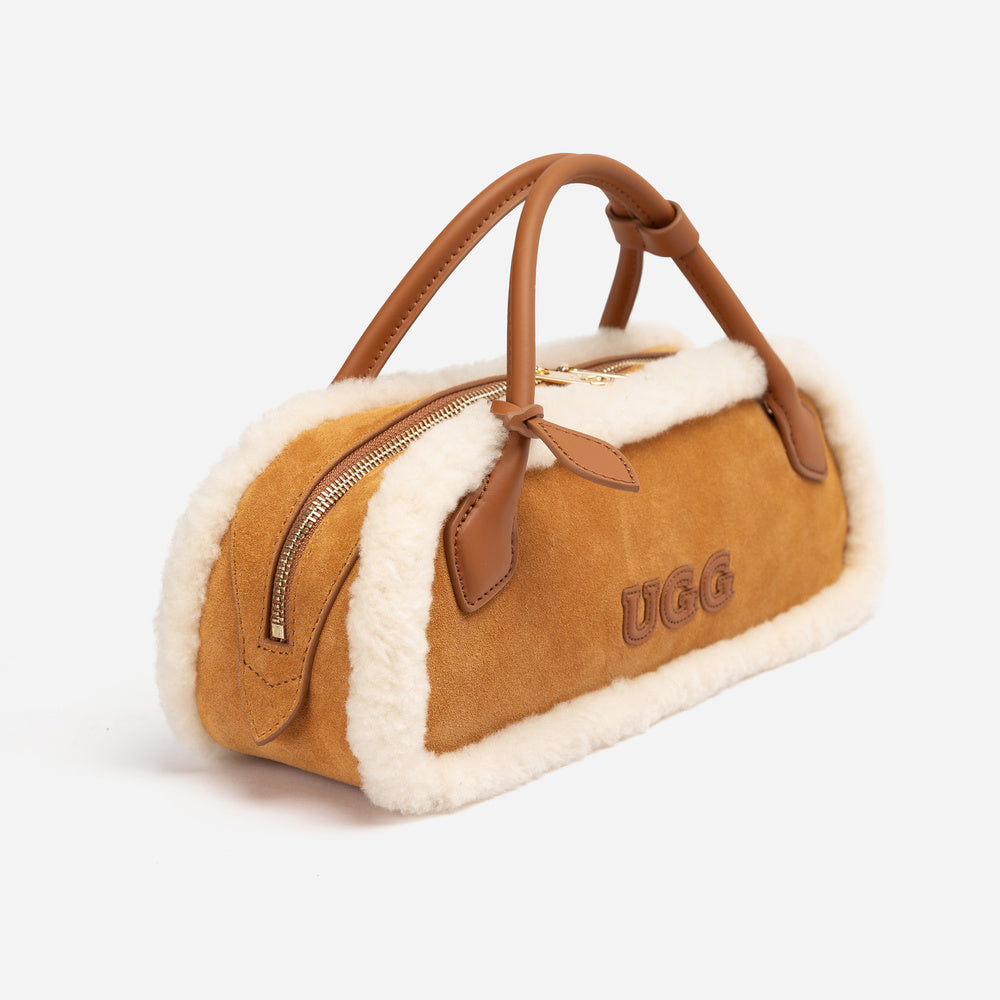 UGG Shearling Teckel Duffle Top Handle Bag