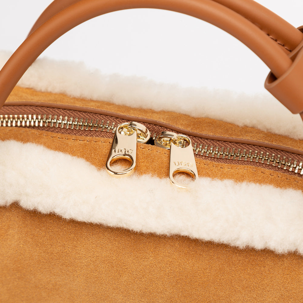 UGG Shearling Teckel Duffle Top Handle Bag