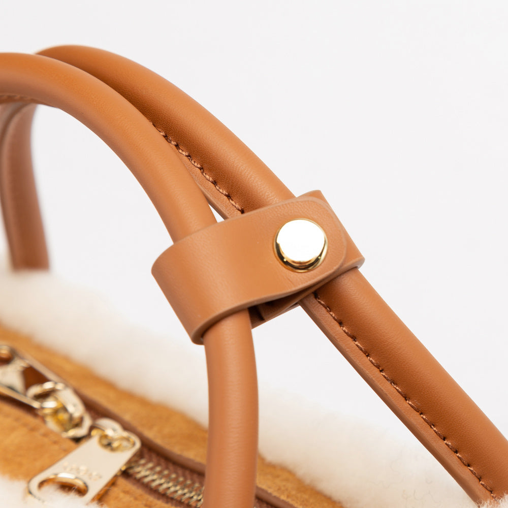 UGG Shearling Teckel Duffle Top Handle Bag