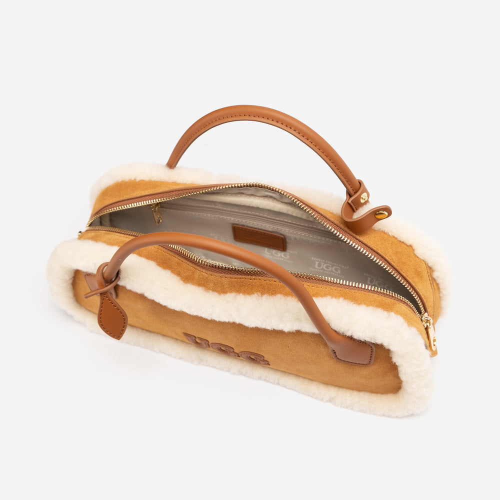 UGG Shearling Teckel Duffle Top Handle Bag