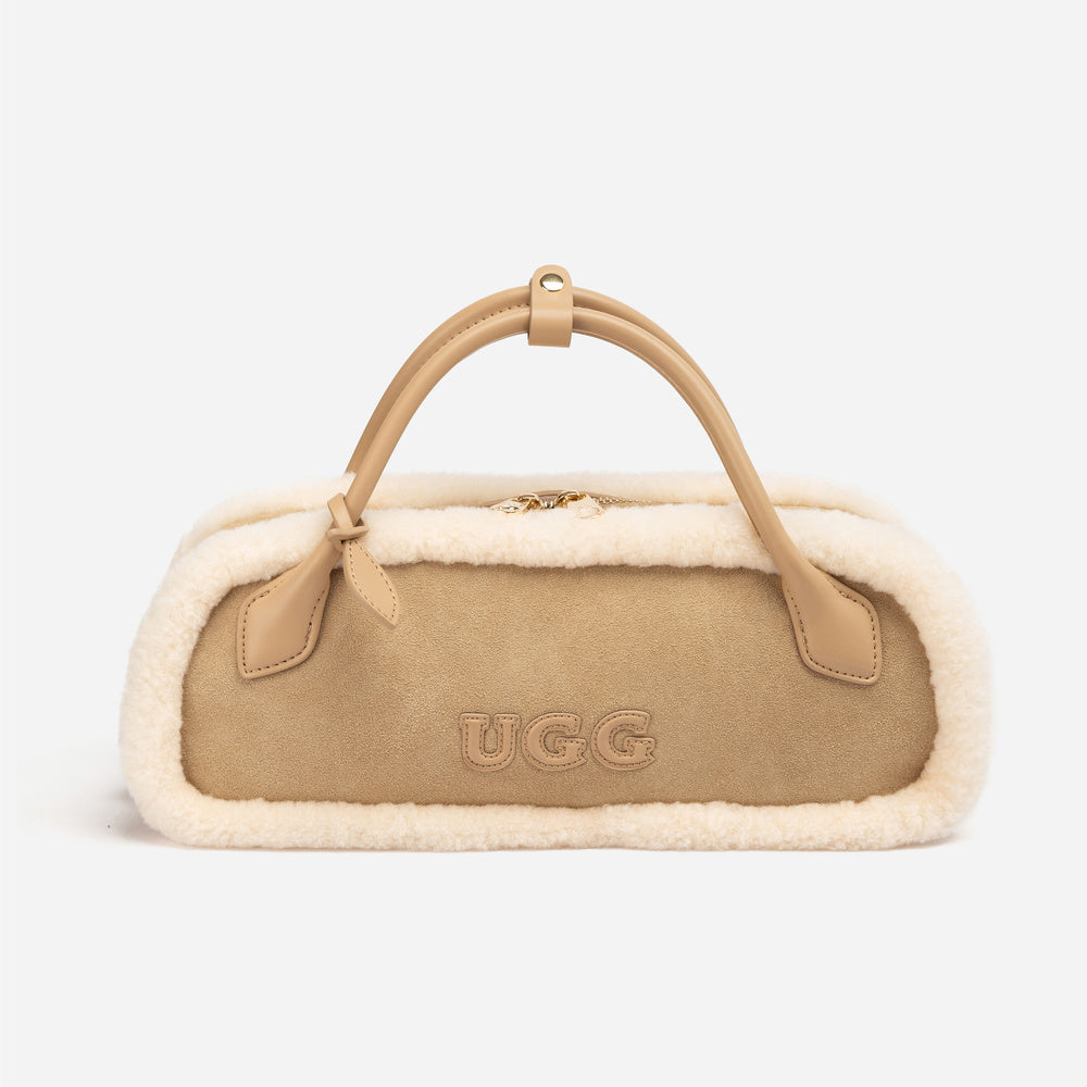 UGG Shearling Teckel Duffle Top Handle Bag