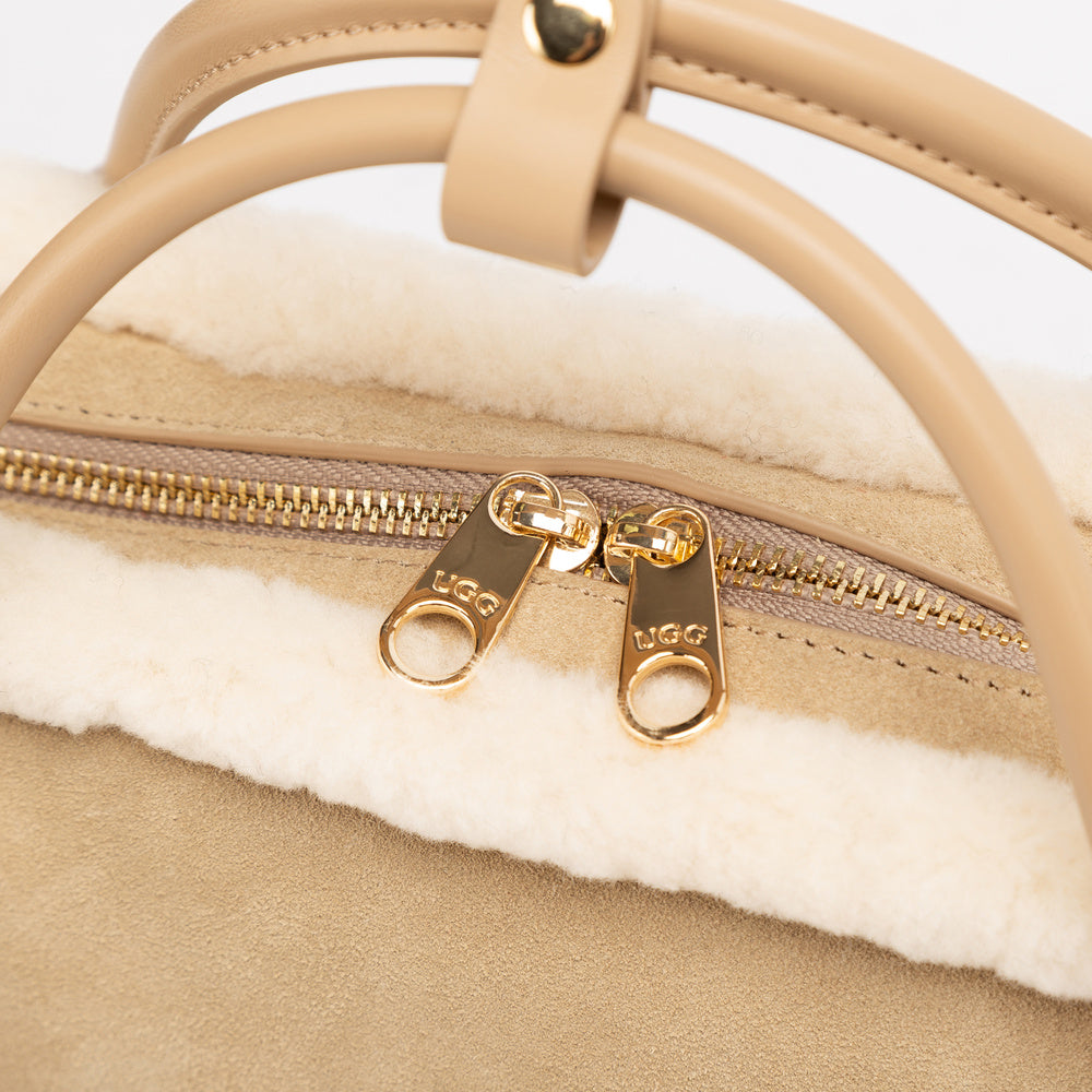 UGG Shearling Teckel Duffle Top Handle Bag