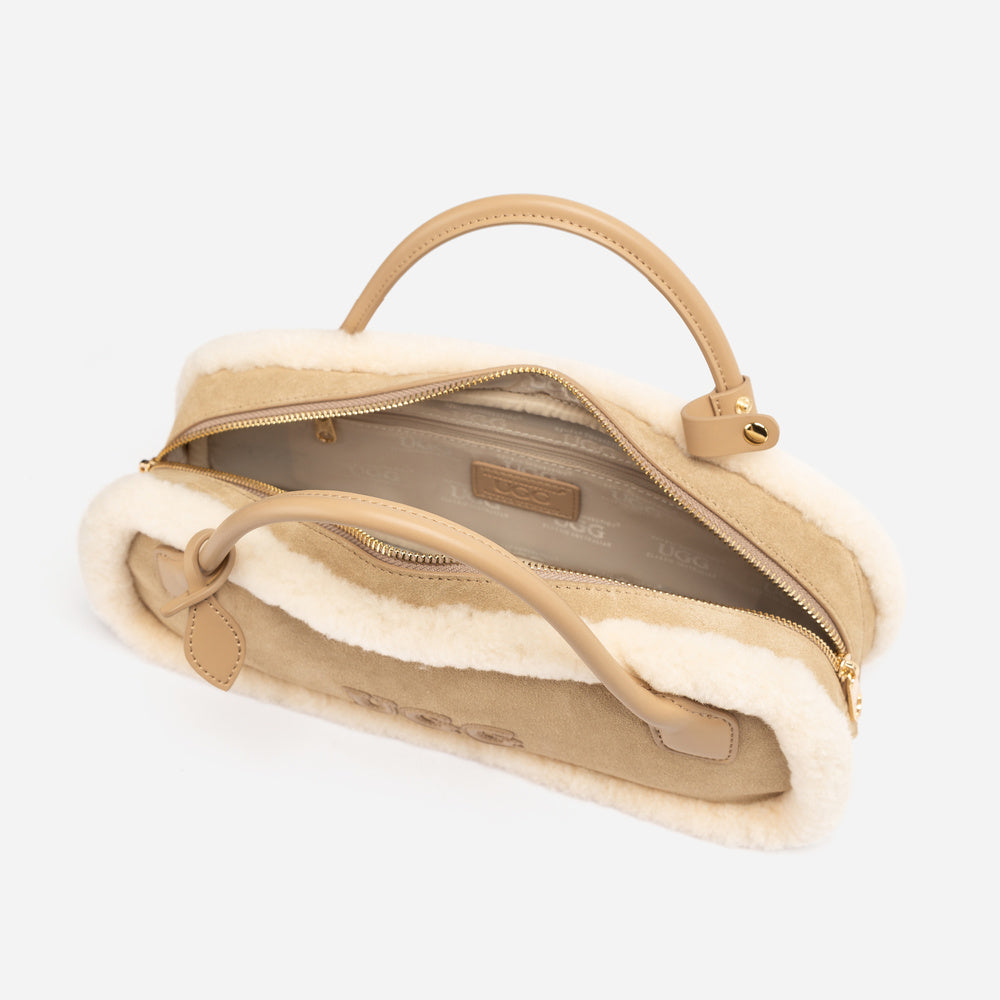 UGG Shearling Teckel Duffle Top Handle Bag