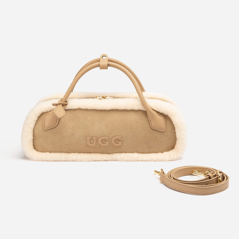 UGG Shearling Teckel Duffle Top Handle Bag