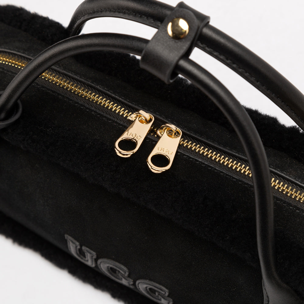 UGG Shearling Teckel Duffle Top Handle Bag