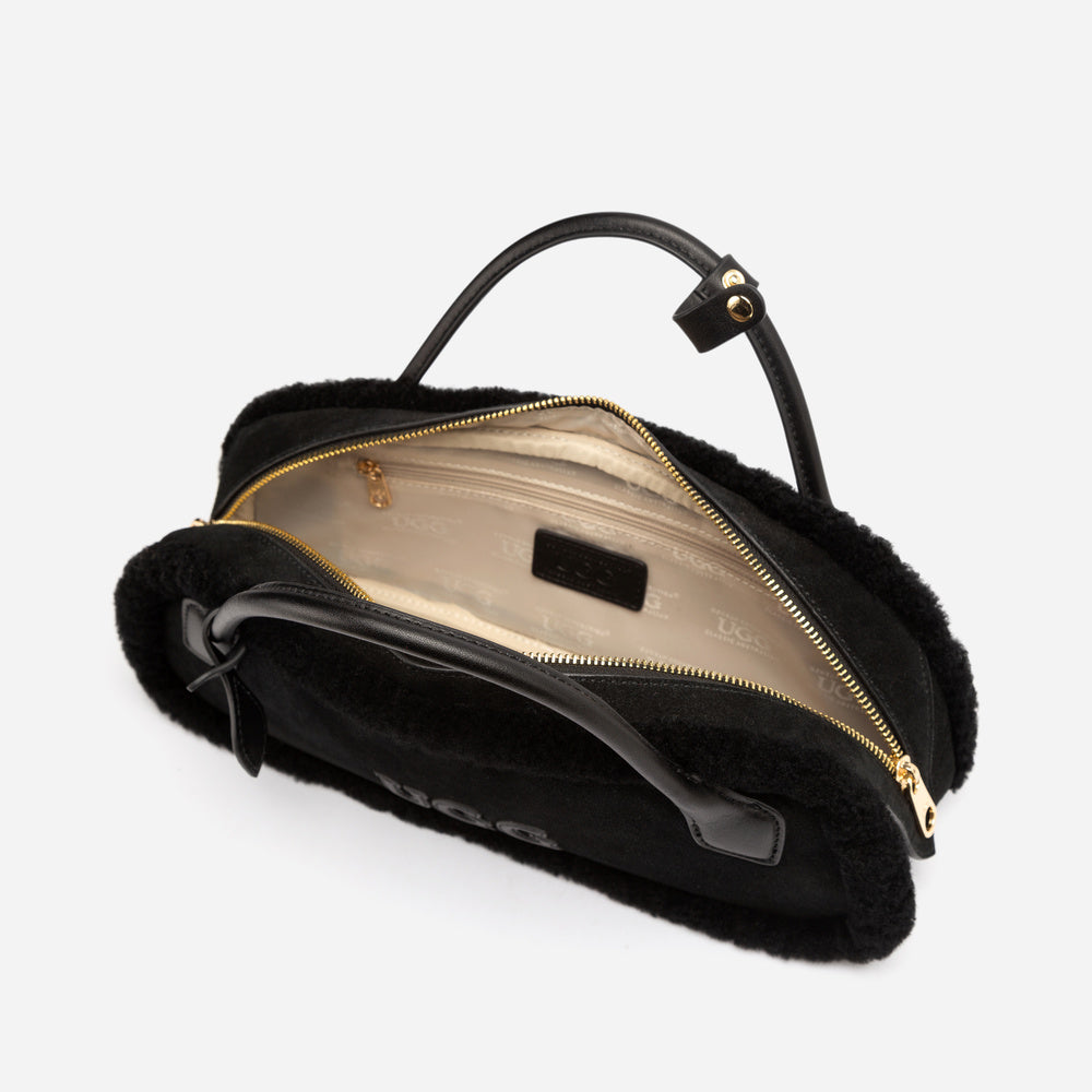 UGG Shearling Teckel Duffle Top Handle Bag