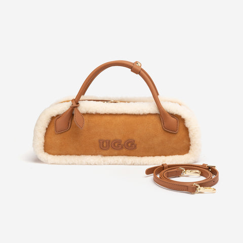 UGG Shearling Teckel Duffle Top Handle Bag