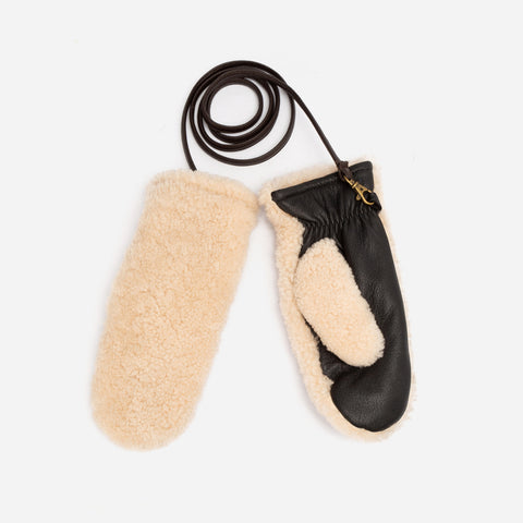 UGG Luxury Sheepskin Strap Mittens