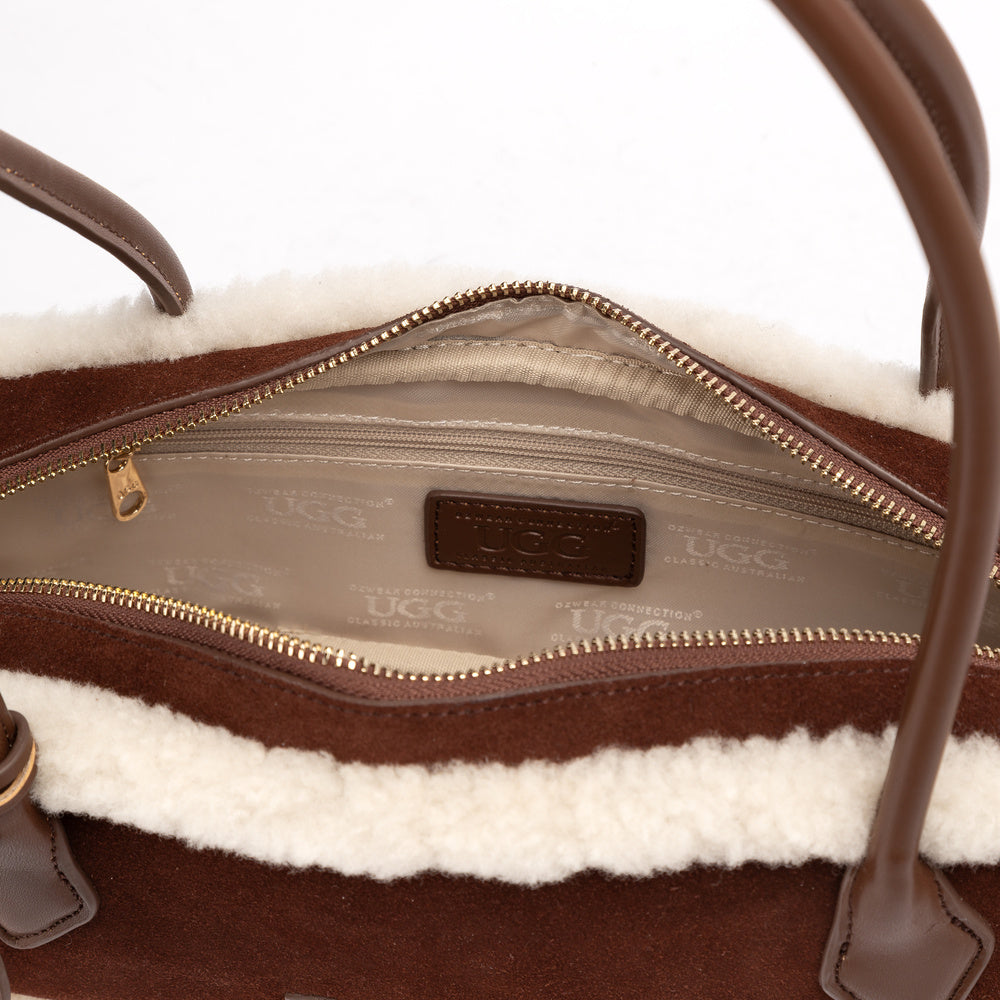 UGG Shearling Teckel Duffle Handle Bag