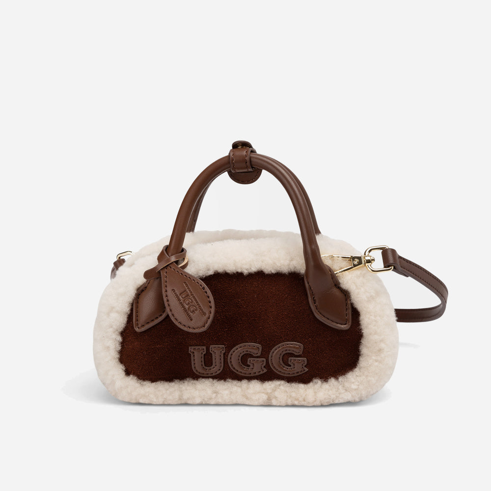 UGG Shearling Teckel Duffle Mini Handle Bag