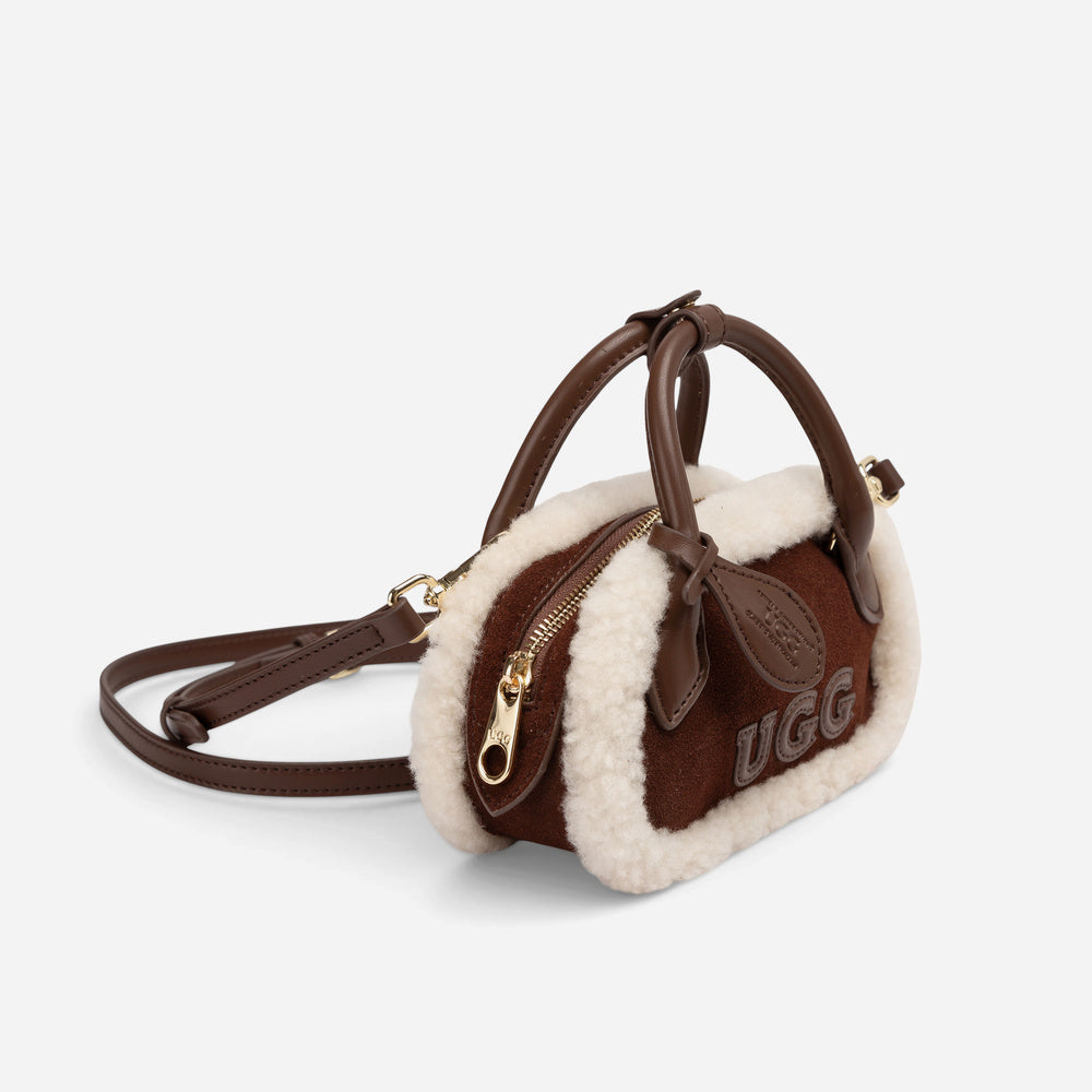 UGG Shearling Teckel Duffle Mini Handle Bag