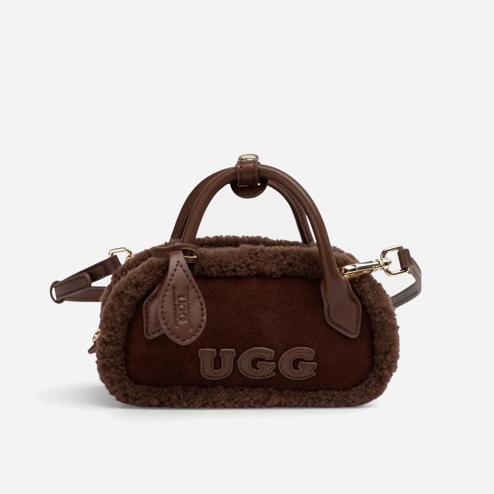 UGG Shearling Teckel Duffle Mini Handle Bag