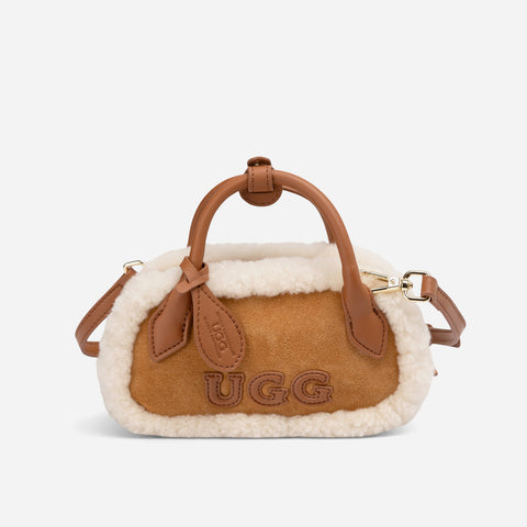 UGG Shearling Teckel Duffle Mini Handle Bag